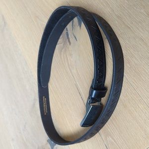 Scotch & Soda Men's Black Leather Belt in Size 38